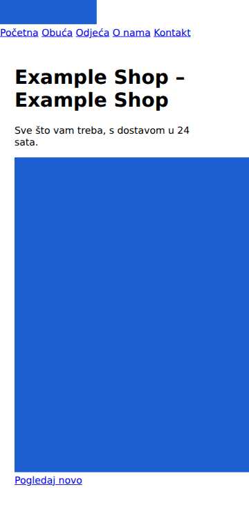 The page at 360 px wide (small phone)